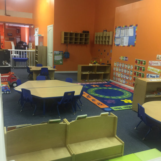 classroom with chairs